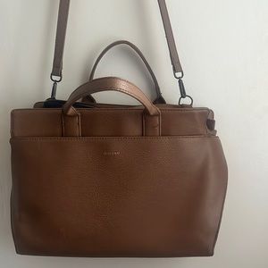 Matt and Nat Handbag/Laptop Bag Brown Vegan Leather